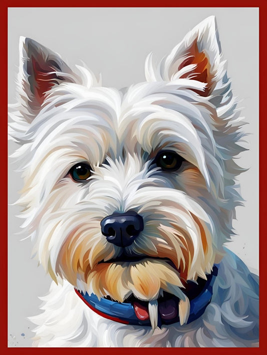 West Highland Terrier Westie Dog | Diamond Painting