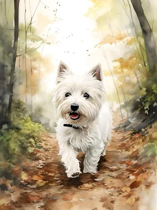 West Highland Terrier Westie Dog | Diamond Painting