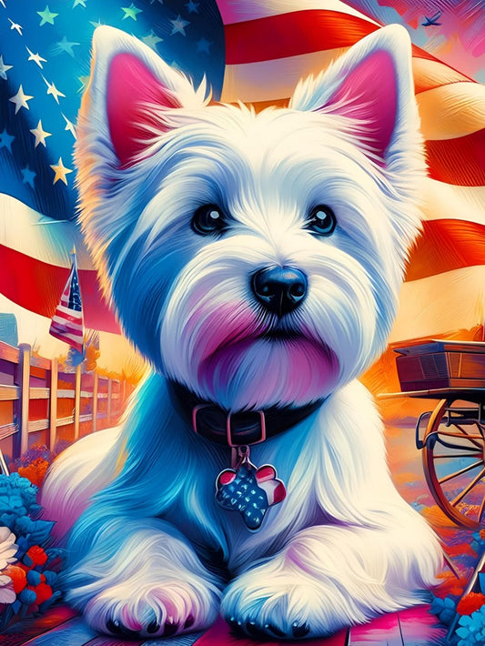West Highland Terrier Westie Dog | Diamond Painting