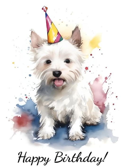 West Highland Terrier Westie Dog | Diamond Painting