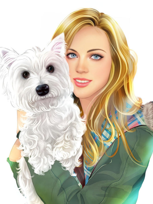 West Highland Terrier Westie Dog | Diamond Painting