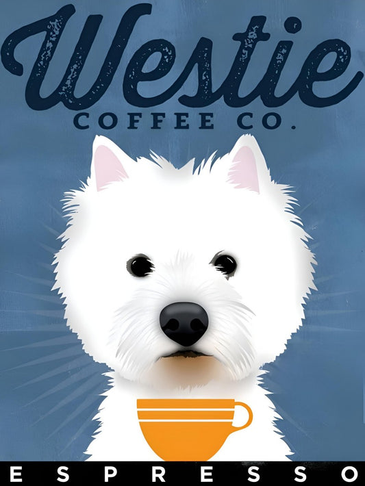 West Highland Terrier Westie Dog | Diamond Painting