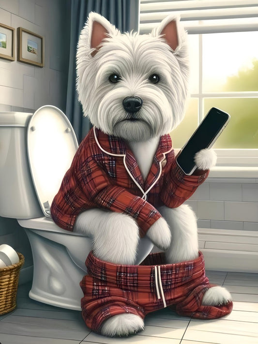 West Highland Terrier Westie Dog | Diamond Painting