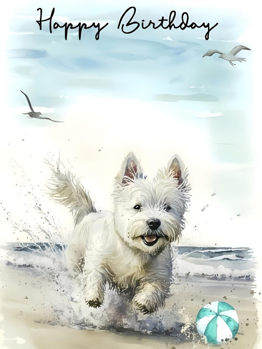 West Highland Terrier Westie Dog | Diamond Painting