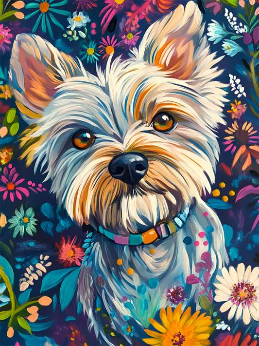 West Highland Terrier Westie Dog | Diamond Painting