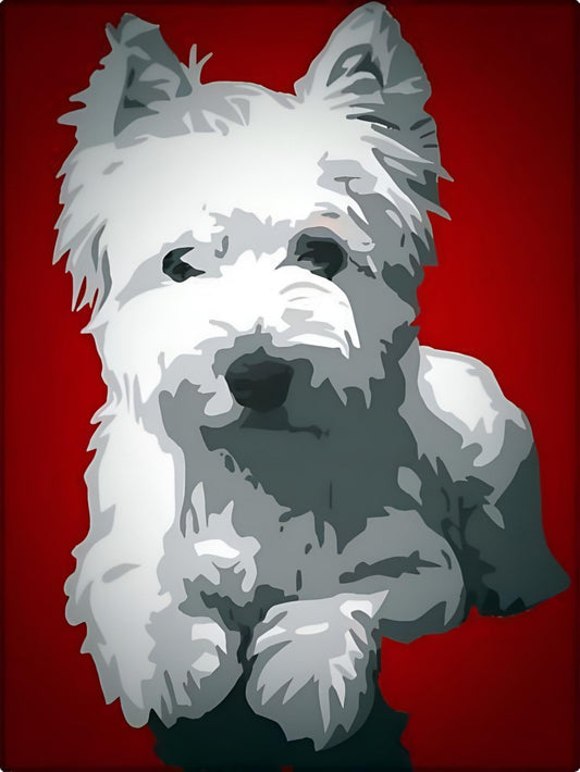 West Highland Terrier Westie Dog | Diamond Painting