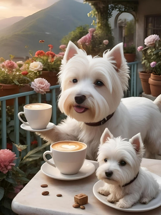 West Highland Terrier Westie Dog | Diamond Painting