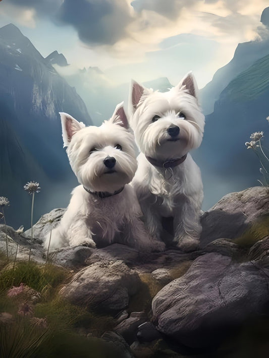 West Highland Terrier Westie Dog | Diamond Painting