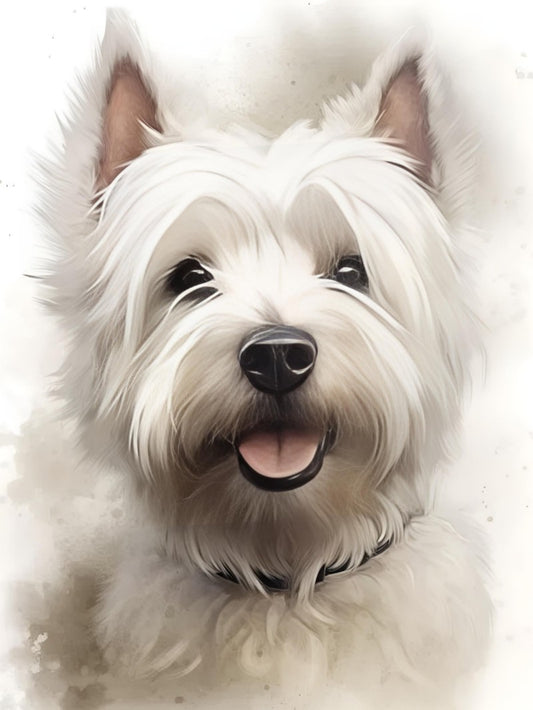 West Highland Terrier Westie Dog | Diamond Painting