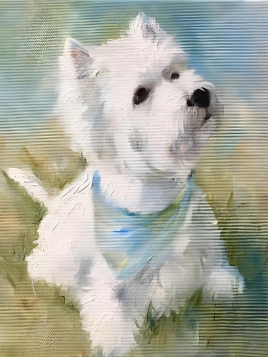 West Highland Terrier Westie Dog | Diamond Painting