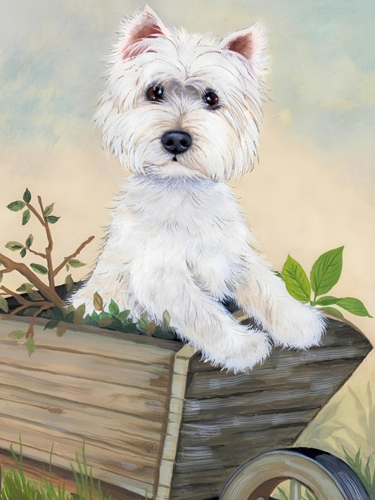West Highland Terrier Westie Dog | Diamond Painting