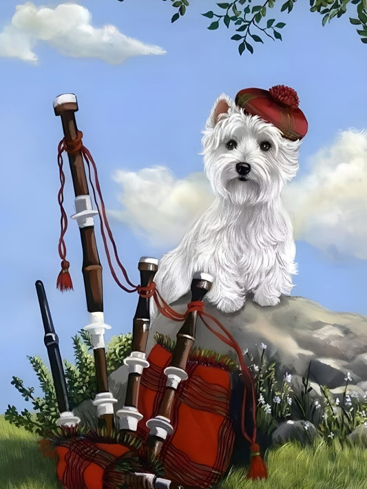 West Highland Terrier Westie Dog | Diamond Painting