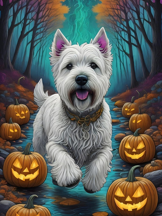 West Highland Terrier Westie Dog | Diamond Painting