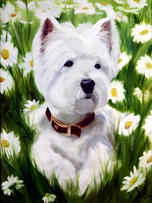 West Highland Terrier Westie Dog | Diamond Painting