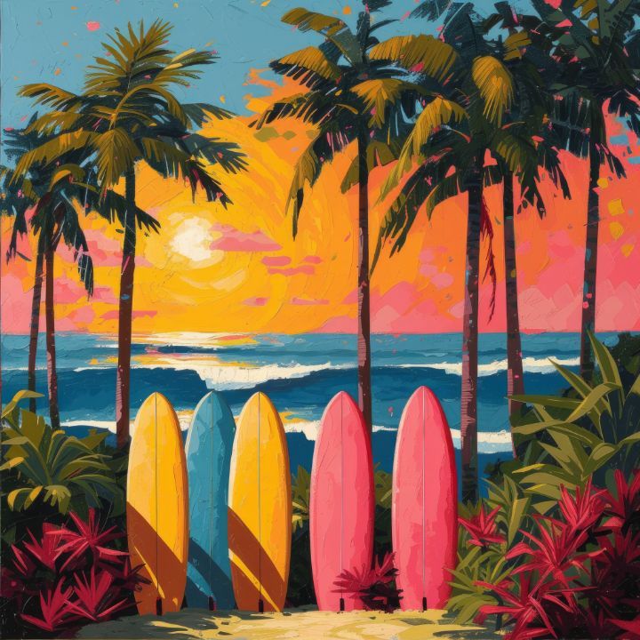 Surfboard | Diamond Painting