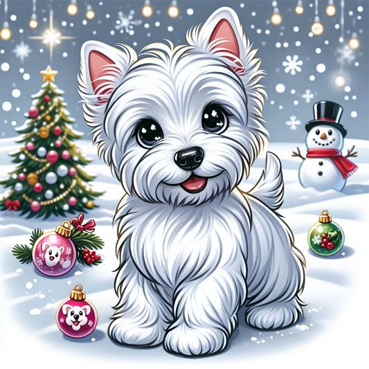 West Highland Terrier Westie Dog | Diamond Painting