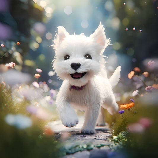 West Highland Terrier Westie Dog | Diamond Painting