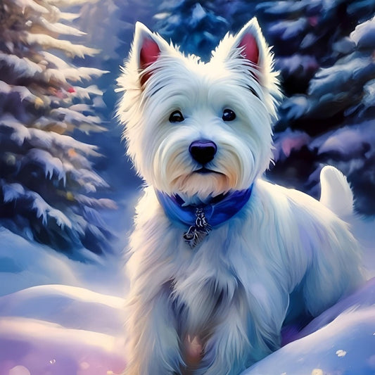 West Highland Terrier Westie Dog | Diamond Painting