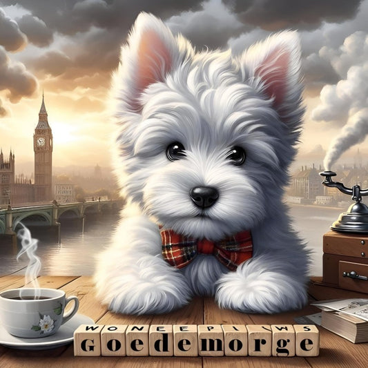 West Highland Terrier Westie Dog | Diamond Painting