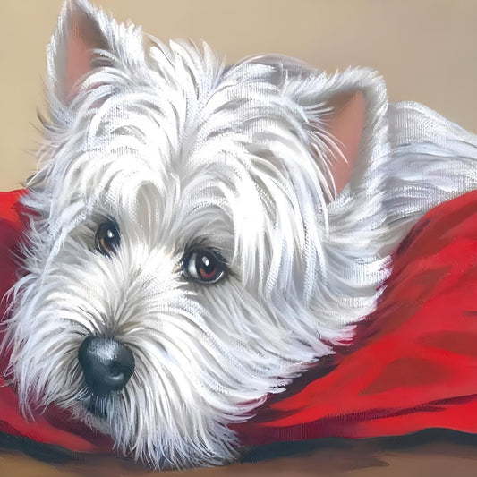 West Highland Terrier Westie Dog | Diamond Painting