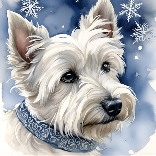West Highland Terrier Westie Dog | Diamond Painting