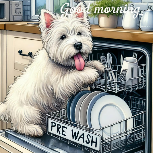 West Highland Terrier Westie Dog | Diamond Painting