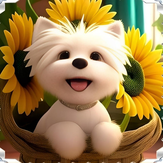 West Highland Terrier Westie Dog | Diamond Painting