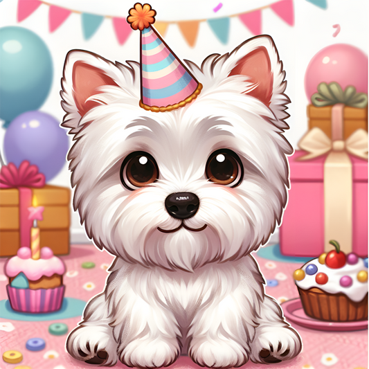 West Highland Terrier Westie Dog | Diamond Painting