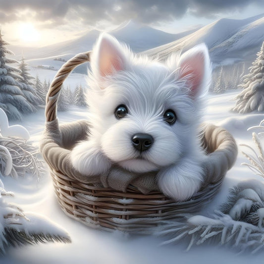 West Highland Terrier Westie Dog | Diamond Painting