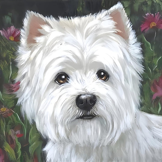 West Highland Terrier Westie Dog | Diamond Painting