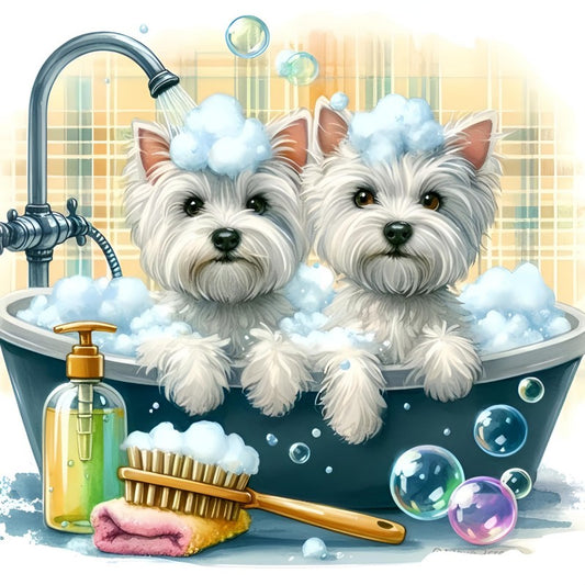 West Highland Terrier Westie Dog | Diamond Painting