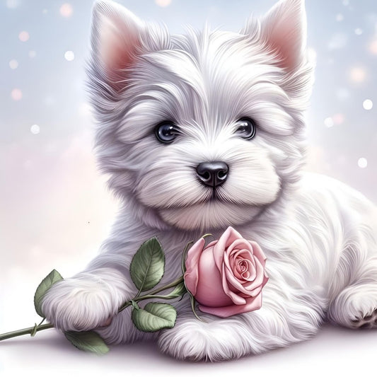 West Highland Terrier Westie Dog | Diamond Painting