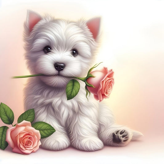 West Highland Terrier Westie Dog | Diamond Painting
