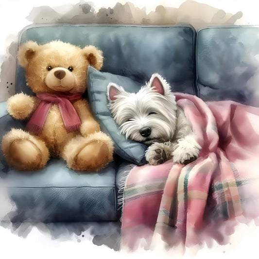 West Highland Terrier Westie Dog | Diamond Painting