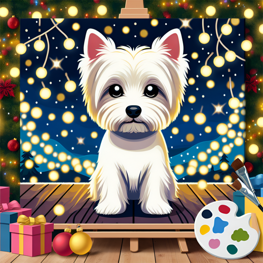 West Highland Terrier Westie Dog | Diamond Painting