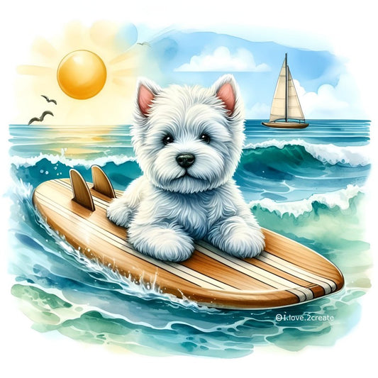 West Highland Terrier Westie Dog | Diamond Painting