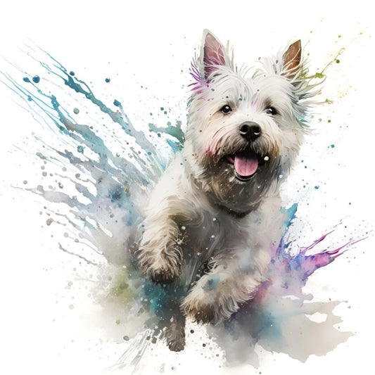 West Highland Terrier Westie Dog | Diamond Painting