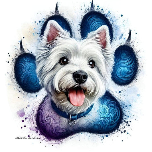 West Highland Terrier Westie Dog | Diamond Painting
