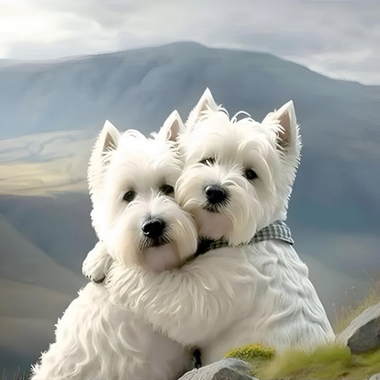 West Highland Terrier Westie Dog | Diamond Painting