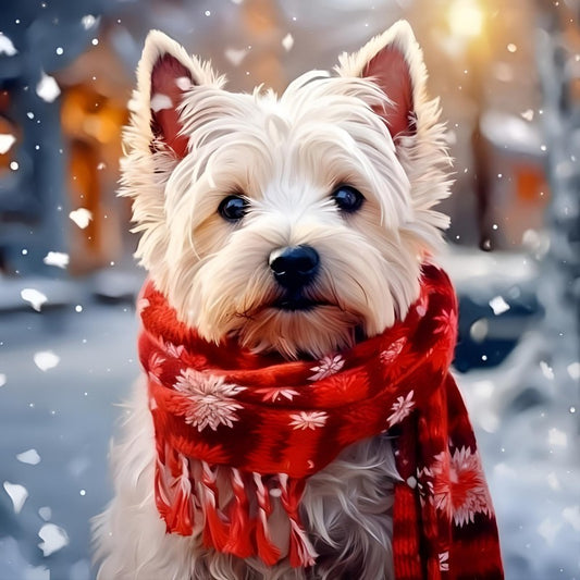 West Highland Terrier Westie Dog | Diamond Painting
