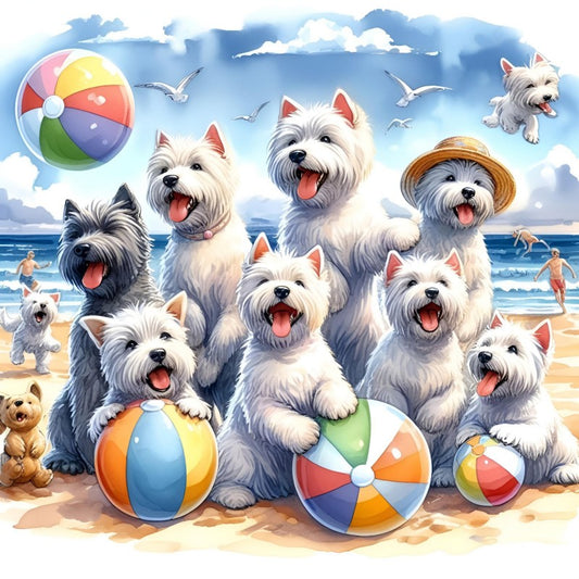 West Highland Terrier Westie Dog | Diamond Painting