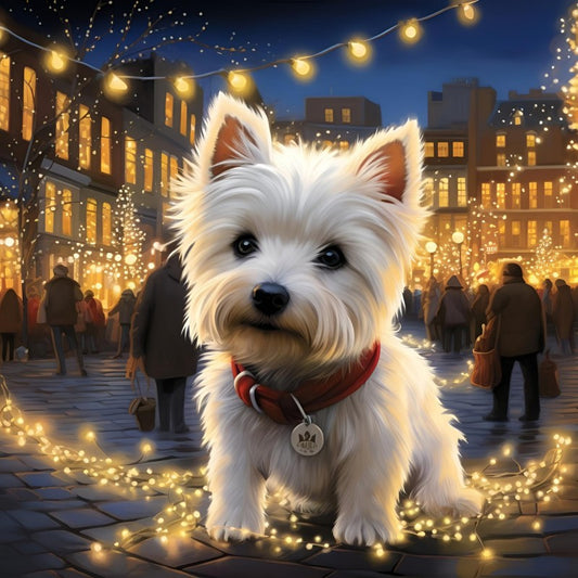 West Highland Terrier Westie Dog | Diamond Painting