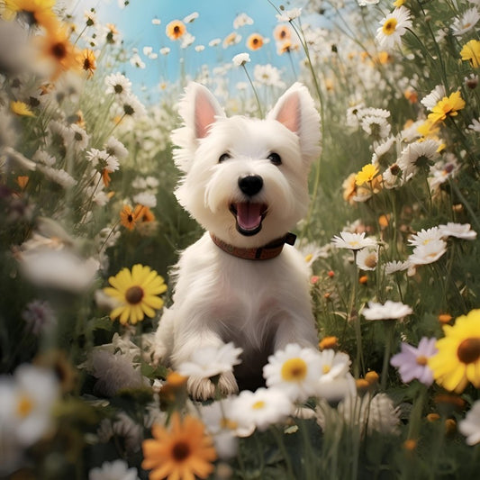 West Highland Terrier Westie Dog | Diamond Painting