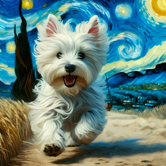 West Highland Terrier Westie Dog | Diamond Painting