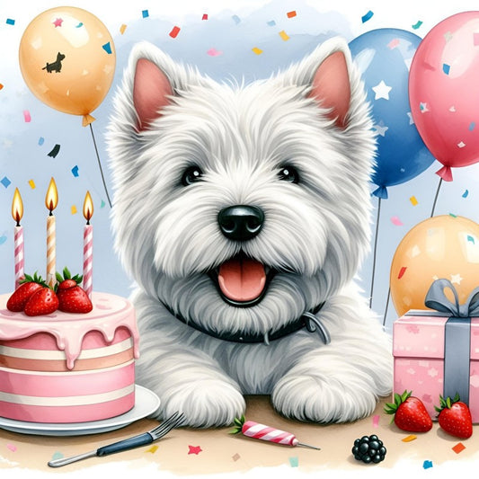 West Highland Terrier Westie Dog | Diamond Painting