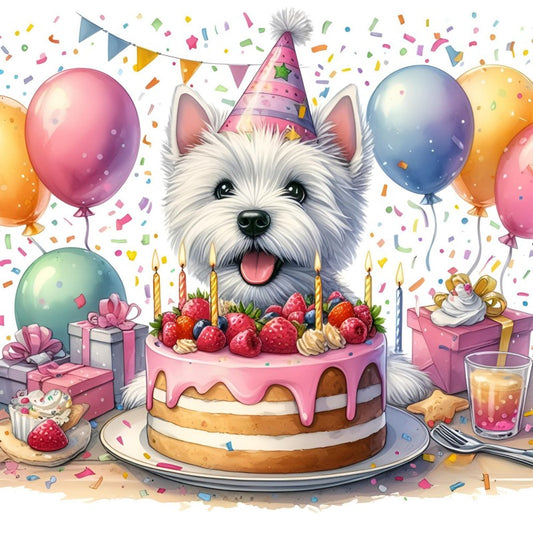 West Highland Terrier Westie Dog | Diamond Painting
