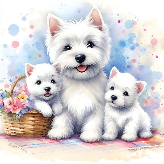 West Highland Terrier Westie Dog | Diamond Painting