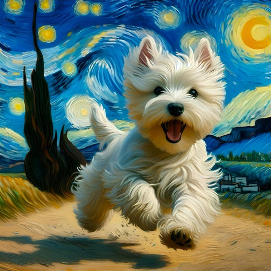 West Highland Terrier Westie Dog | Diamond Painting