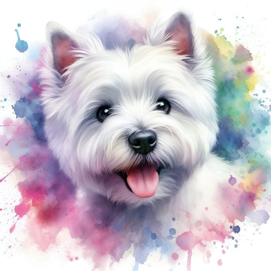 West Highland Terrier Westie Dog | Diamond Painting