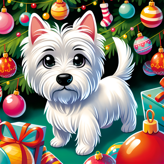 West Highland Terrier Westie Dog | Diamond Painting